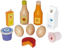 Хранителни продукти - Комплект дървени играчки - играчка