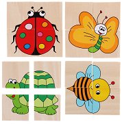 Калинка - 4 дървени минипъзела - пъзел