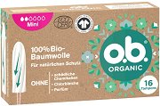 o.b. 100% Organic Mini Tampons - 
