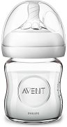 Стъклено шише - Natural 120 ml - Комплект със силиконов биберон за новородени - шише